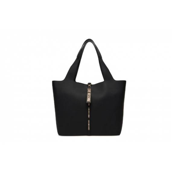 LOVE MOSCHINO SHOPPER NERA CON LOGO
