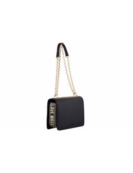 LOVE MOSCHINO TRACOLLA NERA VERA PELLE