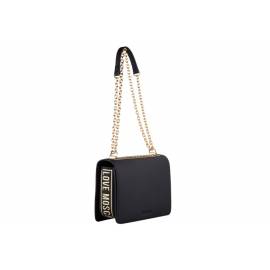 LOVE MOSCHINO TRACOLLA NERA VERA PELLE