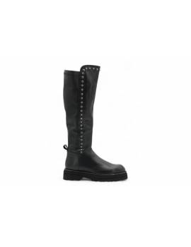 GIO PIU' STIVALE STRECH NERO CON BORCHIE