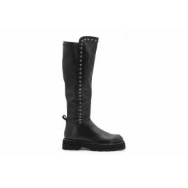 GIO PIU' STIVALE STRECH NERO CON BORCHIE