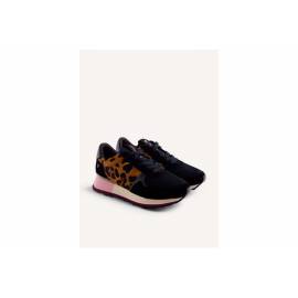 GIOSEPPO SNEAKERS NERA E LEOPARD