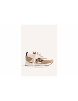 GIOSEPPO SNEAKERS TAUPE E PITONE