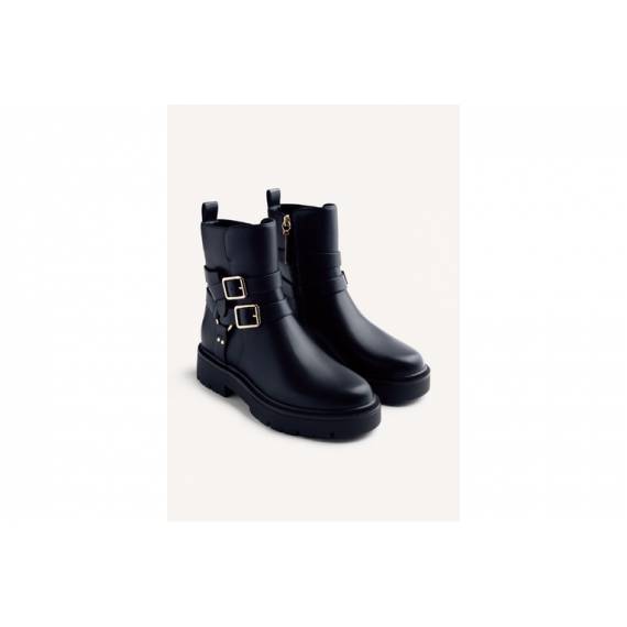 GIOSEPPO BIKER BASSO IN PELLE CON FIBBIE