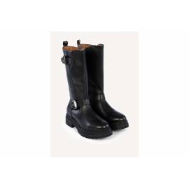 GIOSEPPO BIKER IN PELLE FIBBIE ARGENTO