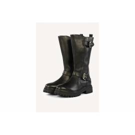 GIOSEPPO BIKER IN PELLE FIBBIE ARGENTO