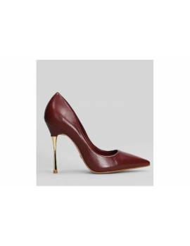 CARRANO DECOLLETE' BORDEAUX TACCO ORO