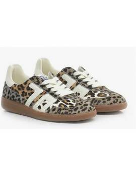 BACK70 SNEAKERS LEOPARD IN CAVALLINO