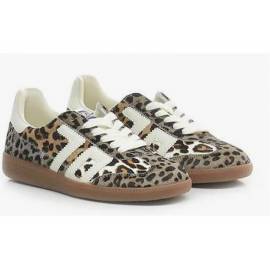 BACK70 SNEAKERS LEOPARD IN CAVALLINO