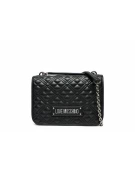 LOVE MOSCHINO TRACOLLA TRAP NERO ARGENTO