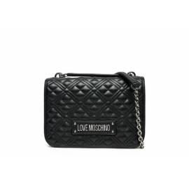 LOVE MOSCHINO TRACOLLA TRAP NERO ARGENTO