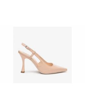 NERO GIARDINI SLING BACK VERNICE NUDE