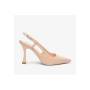NERO GIARDINI SLING BACK VERNICE NUDE