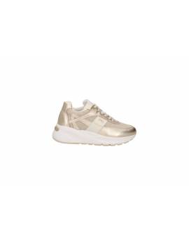 NERO GIARDINI SNEAKERS LUREX PLATINO