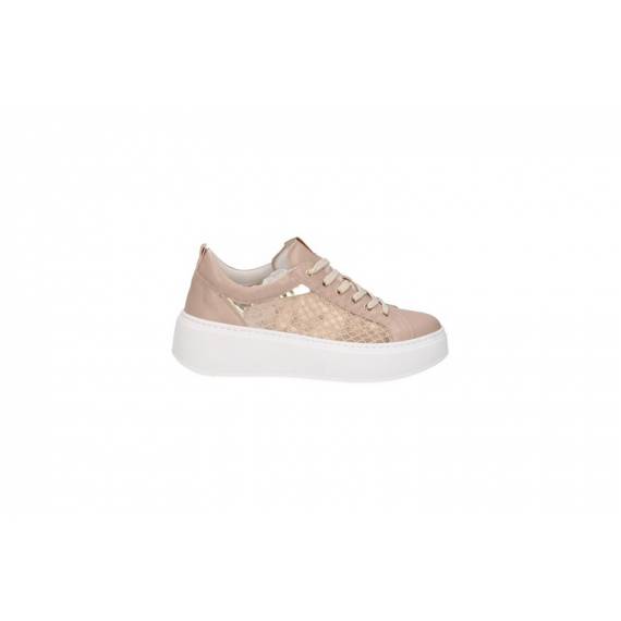 NERO GIARDINI SNEAKERS RETE NUDE