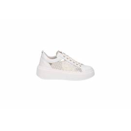 NERO GIARDINI SNEAKERS RETE BIANCA
