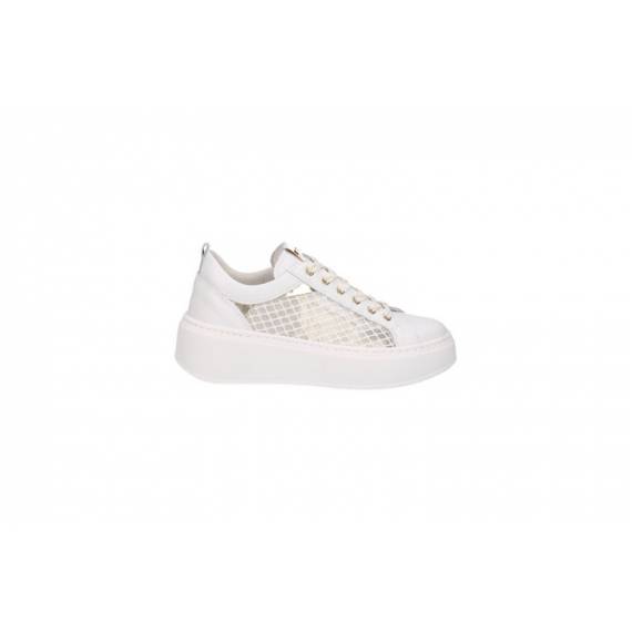 NERO GIARDINI SNEAKERS RETE BIANCA