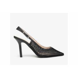 NERO GIARDINI SLING BACK RETINA NERA