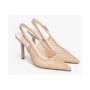 NERO GIRDINI SLINGBACK RETE NUDE