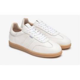 NERO GIARDINI SNEAKERS IN PELLE BIANCA DA UOMO