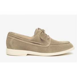 NERO GIARDINI STRINGATA IN CAMOSCIO COLOR ARGILLA