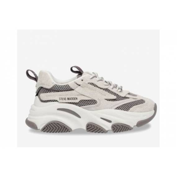 STEVE MADDEN SNEAKERS GRIGIO E GHIACCIO