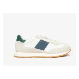 NERO GIARDINI SNEAKERS PELLE E CAMOSCIO BIANCA