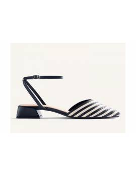GIOSEPPO SLINGBACK BIANCO E NERO