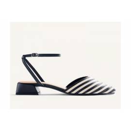 GIOSEPPO SLINGBACK BIANCO E NERO