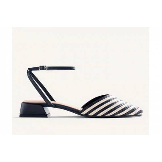 GIOSEPPO SLINGBACK BIANCO E NERO