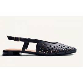 GIOSEPPO BALLERINA FORATA CON BORCHIE ORO