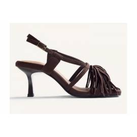 GIOSEPPO SANDALO CON TACCO E FRANGE T. MORO