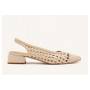 GIOSEPPO BALLERINA INTRECCIO OFF WHITE