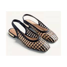 GIOSEPPO BALLERINA INTRECCIATA NERO