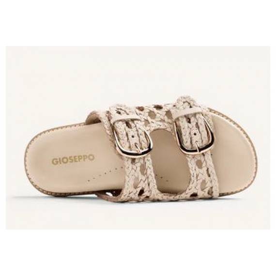 GIOSEPPO CIABATTA INTRECCIATA BEIGE