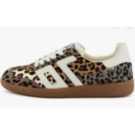 BACK70 SNEAKERS LEOPARD IN CAVALLINO