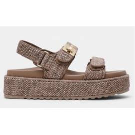 STEVE MADDEN SANDALO RAFFIA TAUPE
