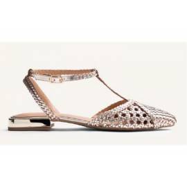 GIOSEPPO BALLERINA INTRECCIATA PLATINO