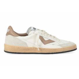 4B12 SNEAKERS BIANCA CON DETTAGLI CAMEL