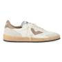 4B12 SNEAKERS BIANCA CON DETTAGLI CAMEL