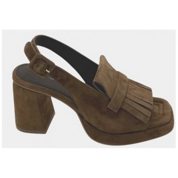 BRUNO PREMI SANDALO IN CAMOSCIO T. MORO CON FRANGE