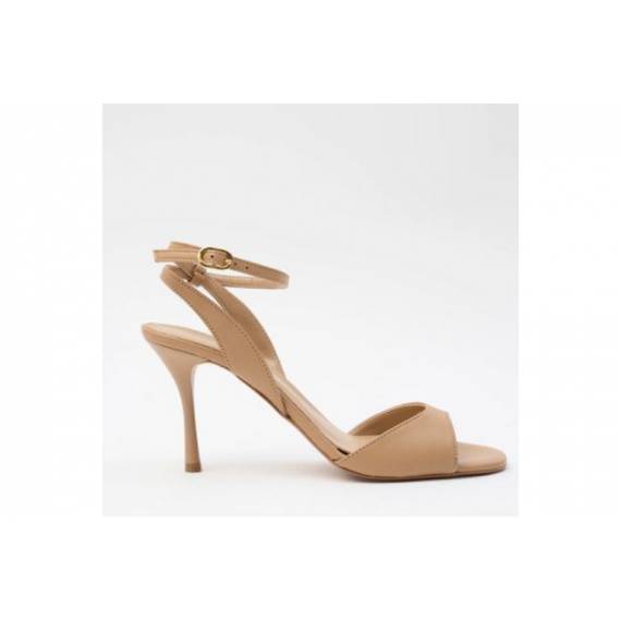 BIANCA DI SANDALO CON TACCO CAMEL