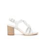 NERO GIARDINI SANDALO BIANCO TACCO MEDIO