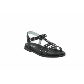 NERO GIARDINI SANDALO NERO CON BORCHIE