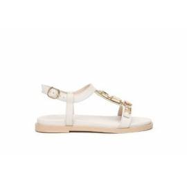 NERO GIARDINI SANDALO BASSO CON PIETRE ORO
