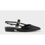 BRUNO PREMI SLINGBACK NERA CON DETTAGLI ARGENTO