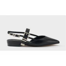 BRUNO PREMI SLINGBACK NERA CON DETTAGLI ARGENTO